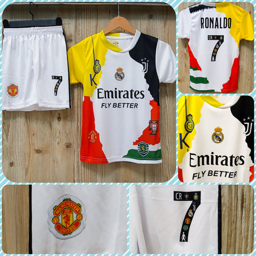 کیت منتخب رونالدو طرح ۲۰۲۶ جنس سوپر فلامنت سوزنی