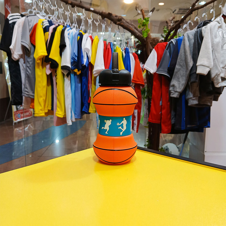 قمقمه سیلیکونی تاشو طرح توپ ورزشی