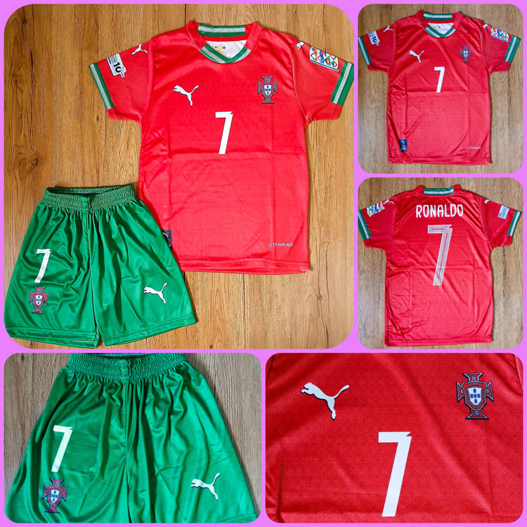کیت فوتبالی تیم ملی پرتغال رونالدو طرح ۲۰۲۶