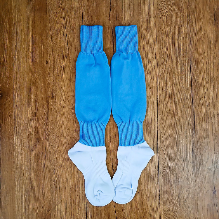 جوراب ورزشی آبی ساده کم رنگ