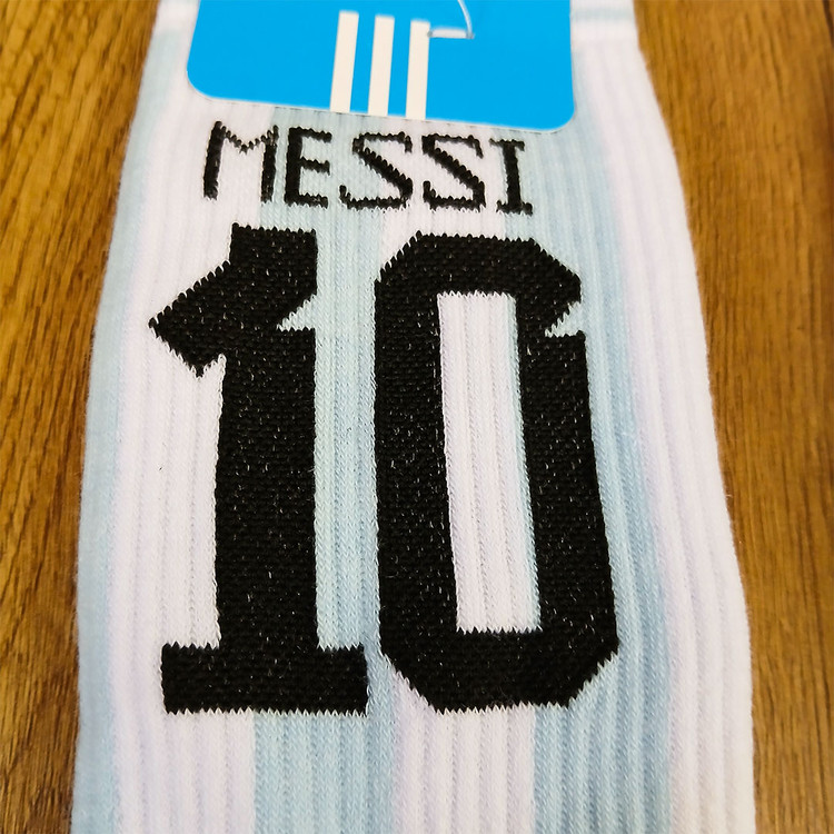 جوراب ساق دار فوتبالی طرح مسی آرژانیتن