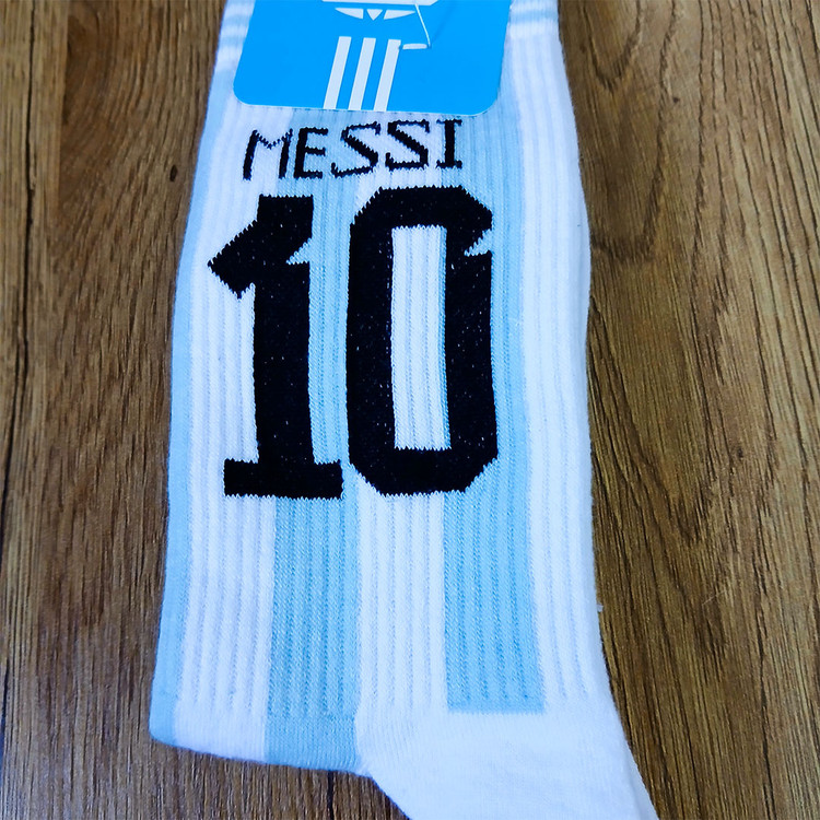 جوراب ساق دار فوتبالی طرح مسی آرژانیتن