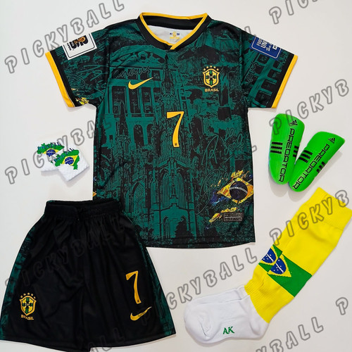 کیت ۶تیکه تیم ملی برزیل وینی سبز