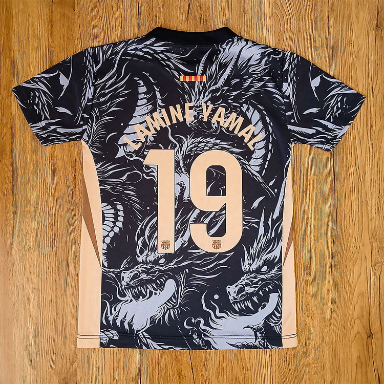 ست ورزشی پسرانه بارسلونا طرح دراگون یامین یامال