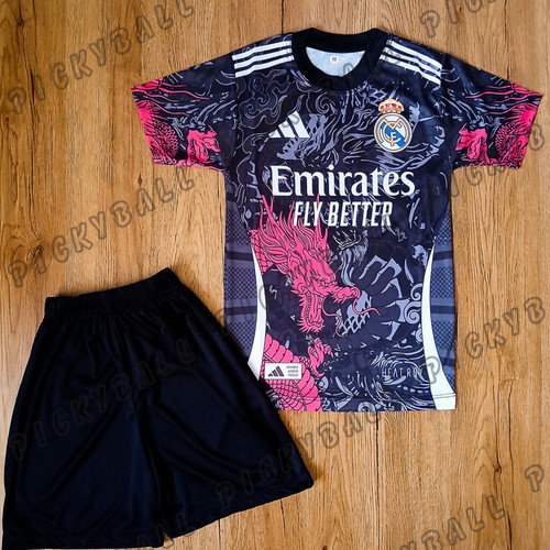 ست فوتبالی پسرانه رئال مادرید امباپه طرح دراگون مشکی