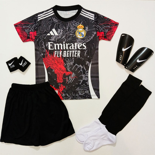 ست ورزشی پسرانه 6 تیکه رئال مادرید طرح دار دراگون امباپه