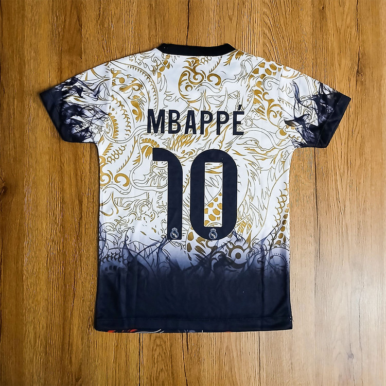 ست فوتبالی پسرانه رئال مادرید طرح دراگون امباپه شماره 10 طرح 2