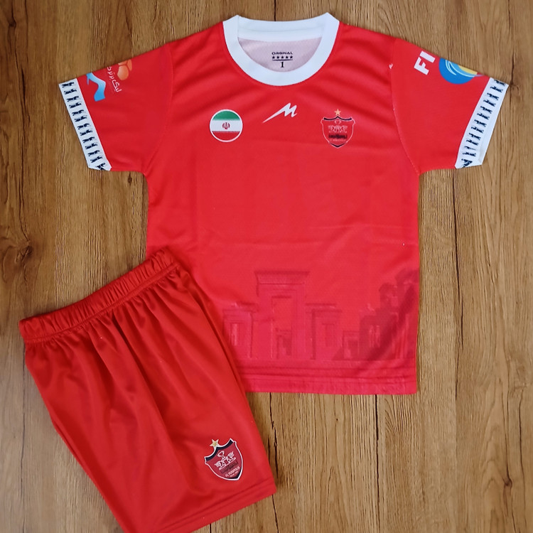 کیت فوتبالی پسرانه و بزرگسال پرسپولیس طرح 2026 اورونوف