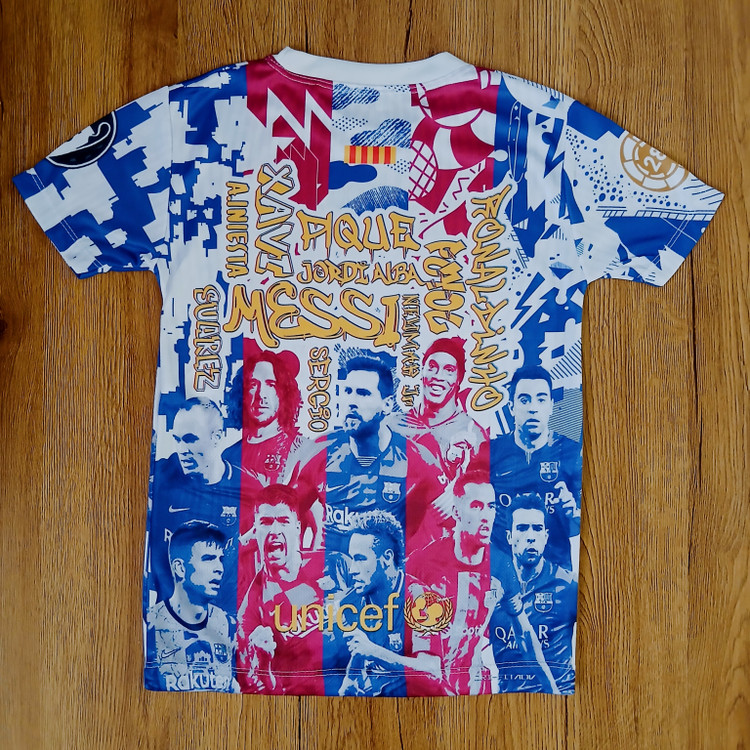 کیت فوتبالی پسرانه طرح اسطوره های بارسلونا