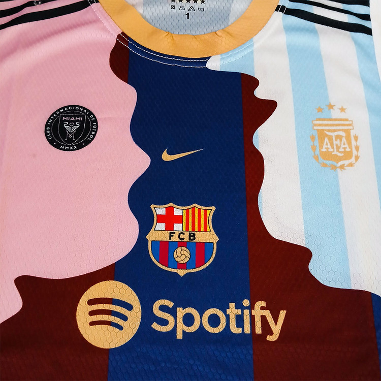 کیت فوتبالی منتخب مسی طرح 2026 با تگ لیزری روی استین