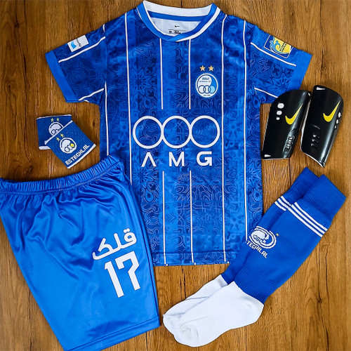 کیت 6 تیکه فوتبالی پسرانه استقلال طرح 2026 آسانی و الحدادی