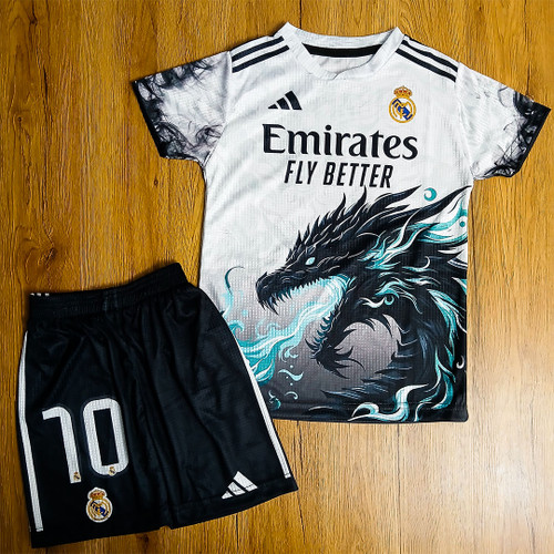 کیت باشگاهی رئال مادرید طرح دراگون امباپه شماره 10