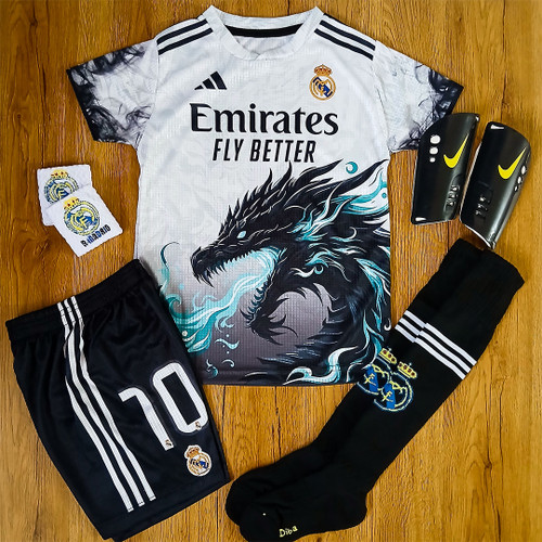 کیت ۶تیکه دراگون رئال مادرید امباپه فول چاپ