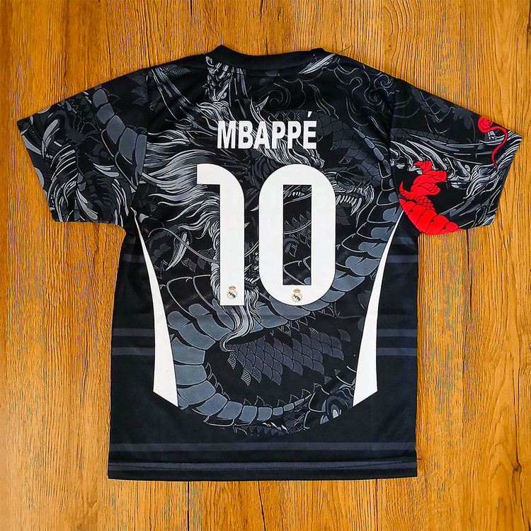 کیت فوتبالی دراگون مشکی رئال مادرید امباپه