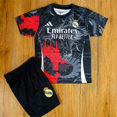 کیت فوتبالی دراگون مشکی رئال مادرید امباپه