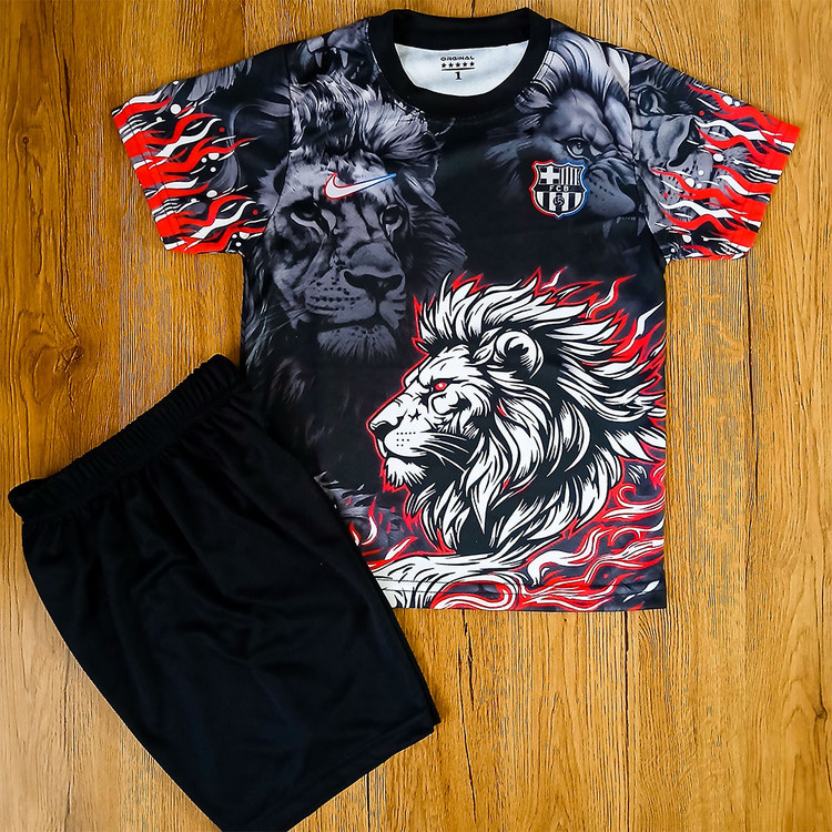 کیت فوتبالی بارسلونا طرح شیر شماره 10