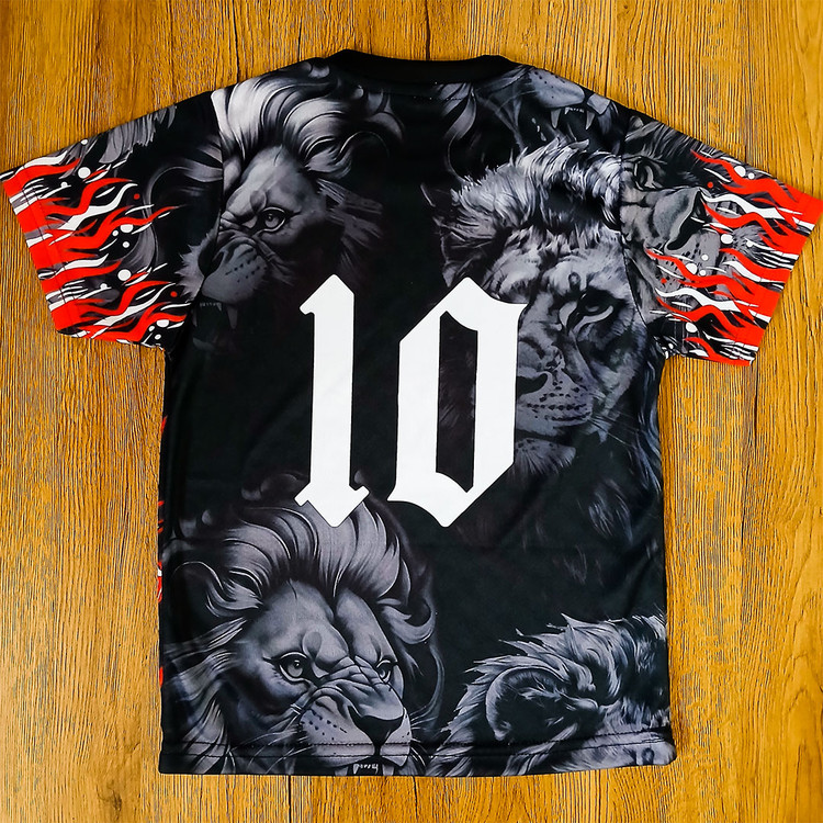 کیت فوتبالی بارسلونا طرح شیر شماره 10