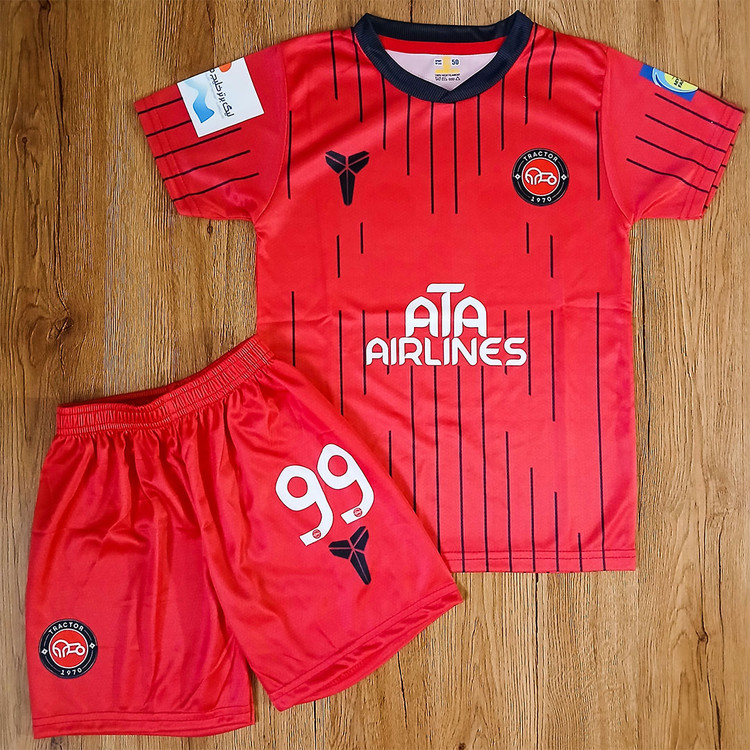 ست فوتبالی تراکتور طرح 2026 پسرانه و بزرگسال