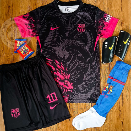 کیت ۶تیکه باشگاهی بارسلونا دراگون مشکی طرح 2026