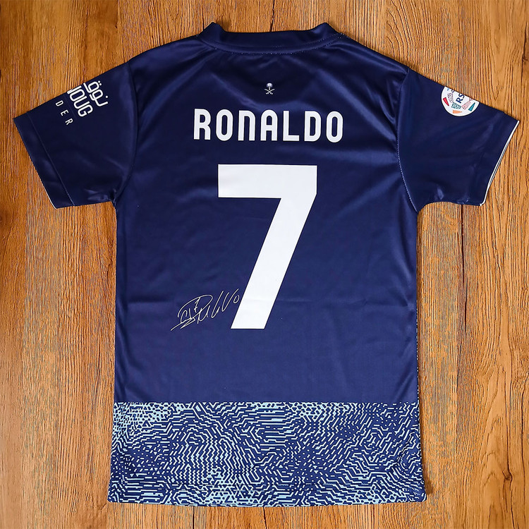 ست فوتبالی پسرانه النصر رونالدو سورمه ای 2026 کپی