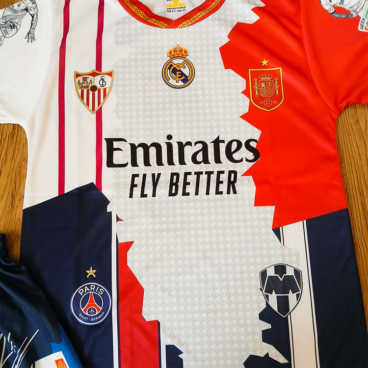 ست فوتبالی منتخب راموس فول چاپ امضادار پسرانه و بزرگسال