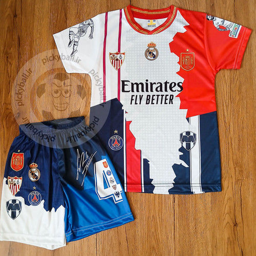 ست فوتبالی منتخب راموس فول چاپ امضادار پسرانه و بزرگسال