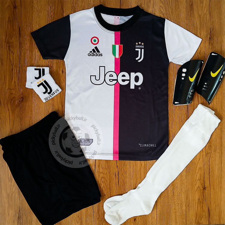 کیت 6 تیکه فوتبالی پسرانه یوونتوس رونالدو شماره 7