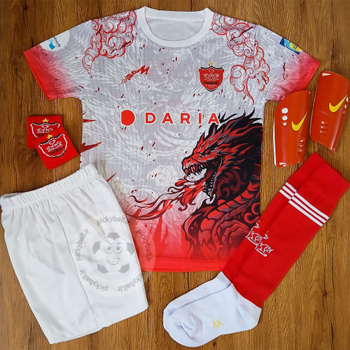 کیت 6 تیکه فوتبالی پسرانه پرسپولیس طرح دراگون