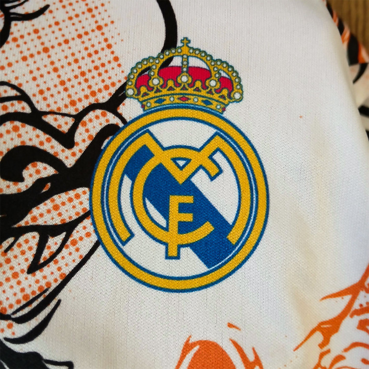کیت فوتبالی رئال مادرید طرح دراگون فول چاپ لیزری