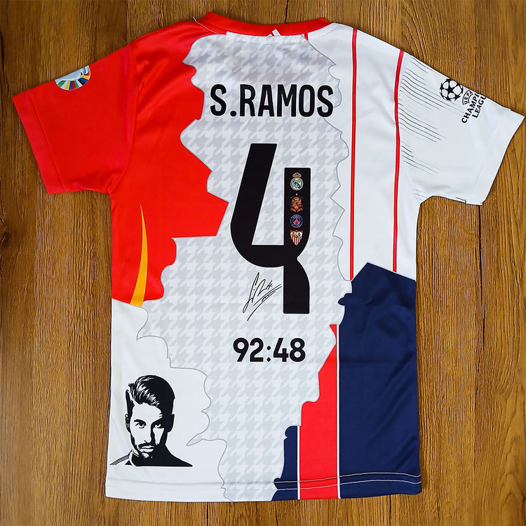 ست فوتبالی منتخب منتخب سرخیو راموس فول چاپ لیزری