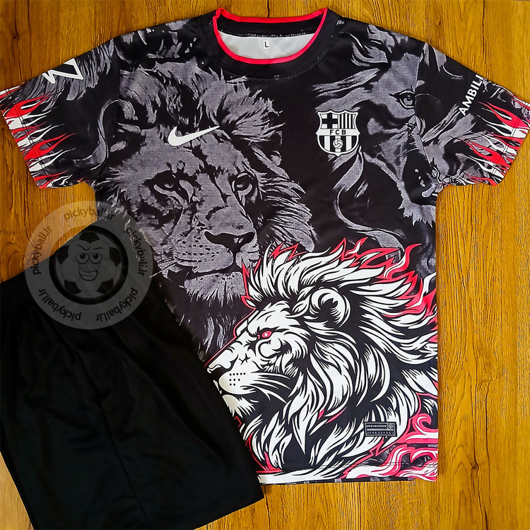 ست فوتبالی پسرانه بارسلونا طرح شیر