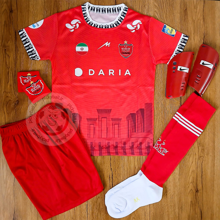 کیت 6 تیکه فوتبالی پسرانه و بزرگسال پرسپولیس طرح 2026 علیپور و عالیشاه
