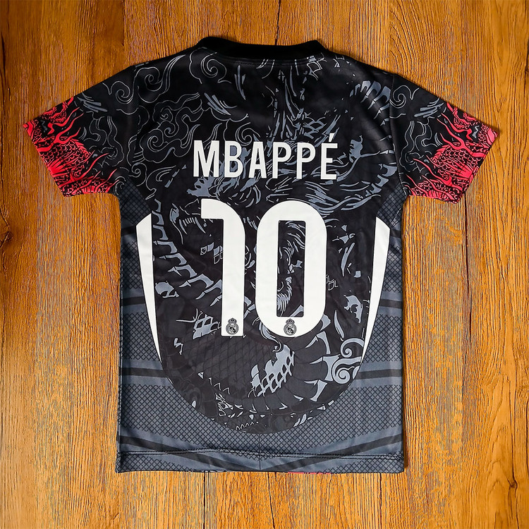 ست فوتبالی پسرانه رئال مادرید امباپه طرح دراگون مشکی