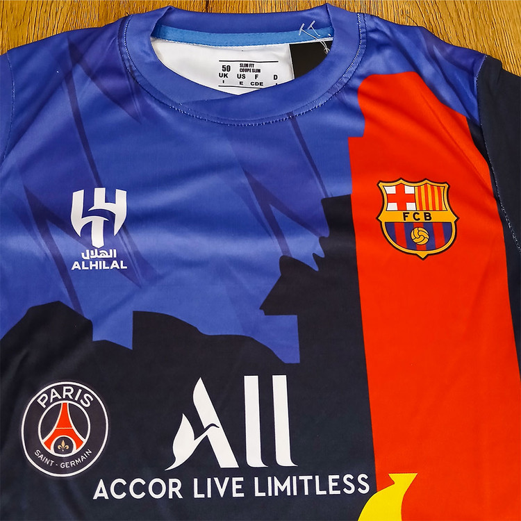 ست فوتبالی منتخب منتخب نیمار فول چاپ لیزری با امضاء اختصاصی