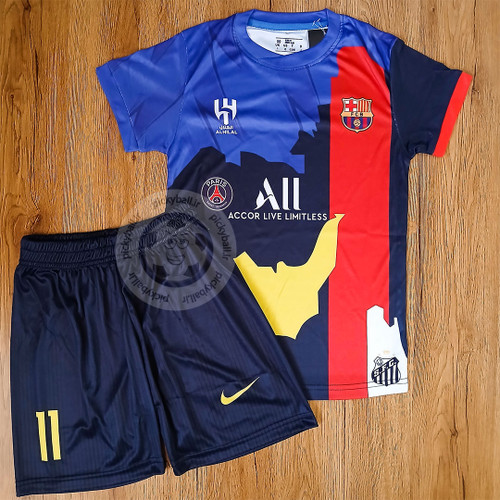 ست فوتبالی منتخب منتخب نیمار فول چاپ لیزری با امضاء اختصاصی