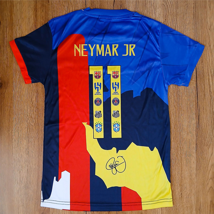 ست فوتبالی منتخب منتخب نیمار فول چاپ لیزری با امضاء اختصاصی