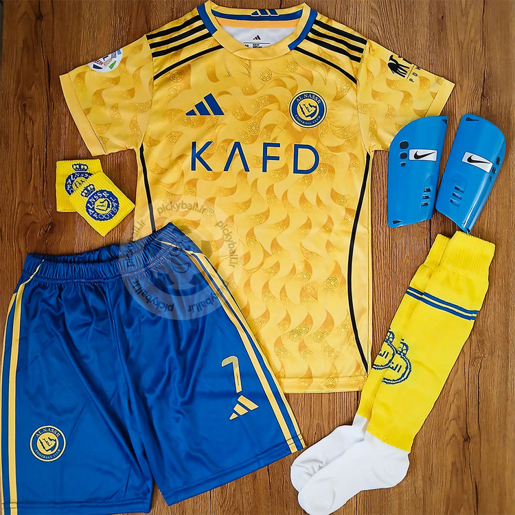 کیت اول ۶تیکه باشگاهی النصر رونالدو طرح 2026 زرد