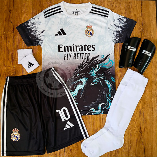 کیت ۶تیکه دراگون رئال مادرید امباپه فول چاپ