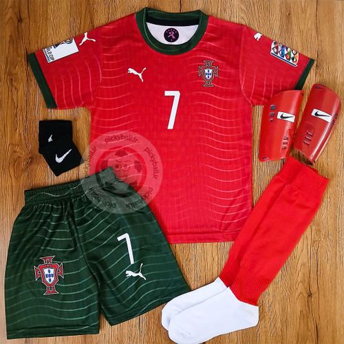 کیت 6 تیکه فوتبالی پرتغال رونالدو طرح 2026 جام جهانی