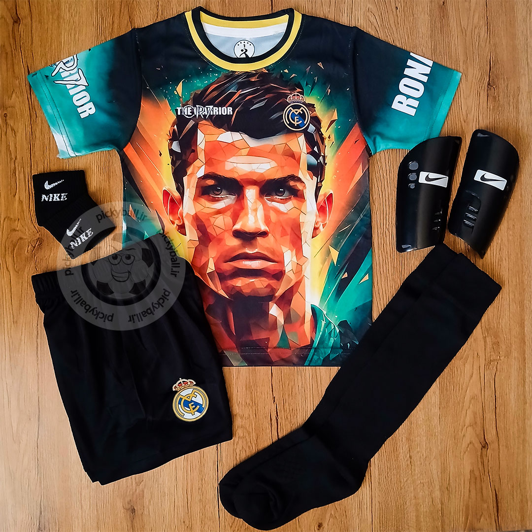 کیت 6تیکه فوتبالی رئال مادرید طرح CR7