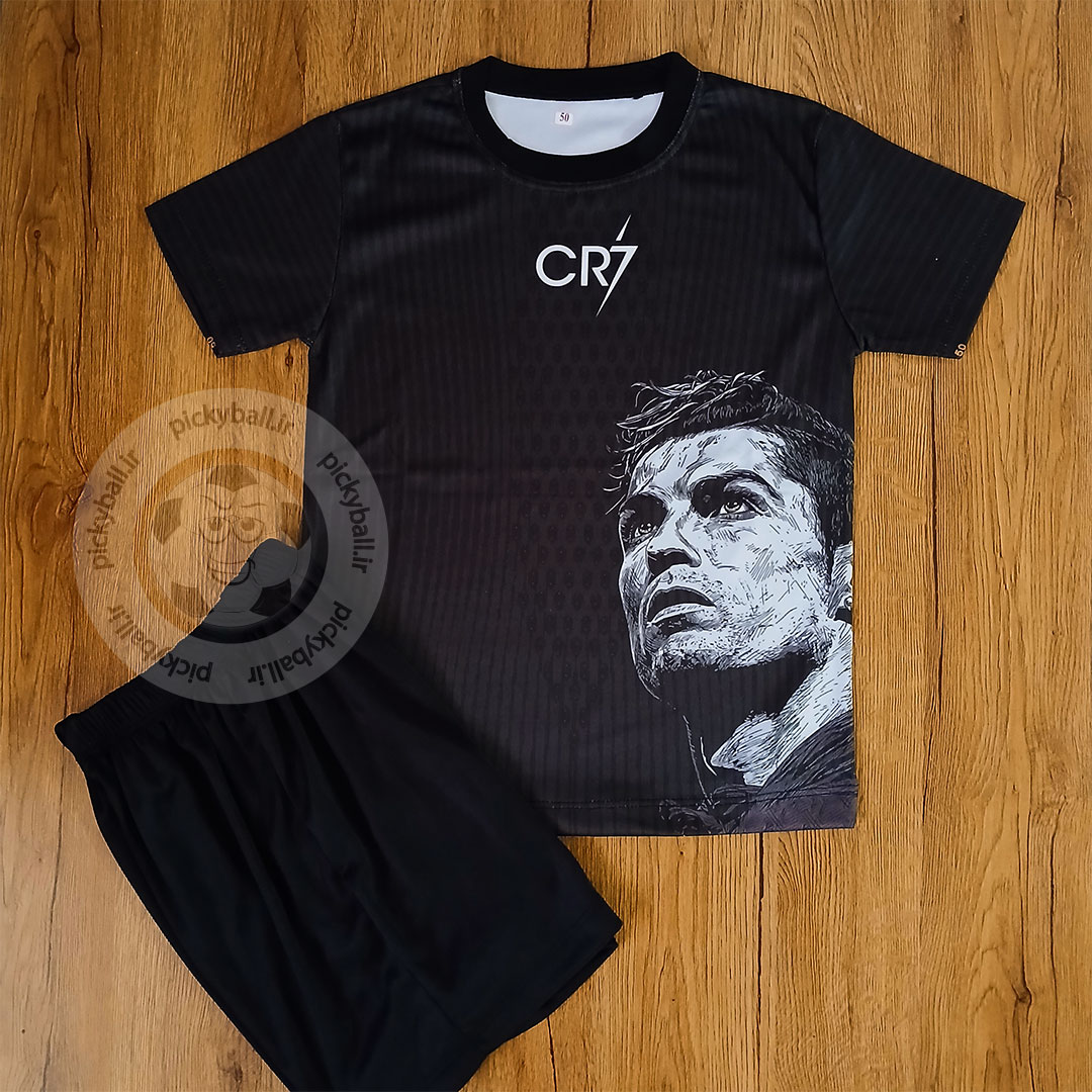 کیت فوتبالی رونالدو CR7 مشکی