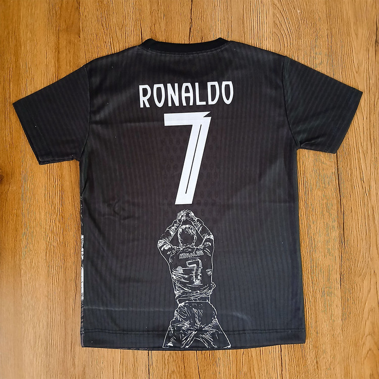 کیت 6 تیکه فوتبالی رونالدو CR7 مشکی